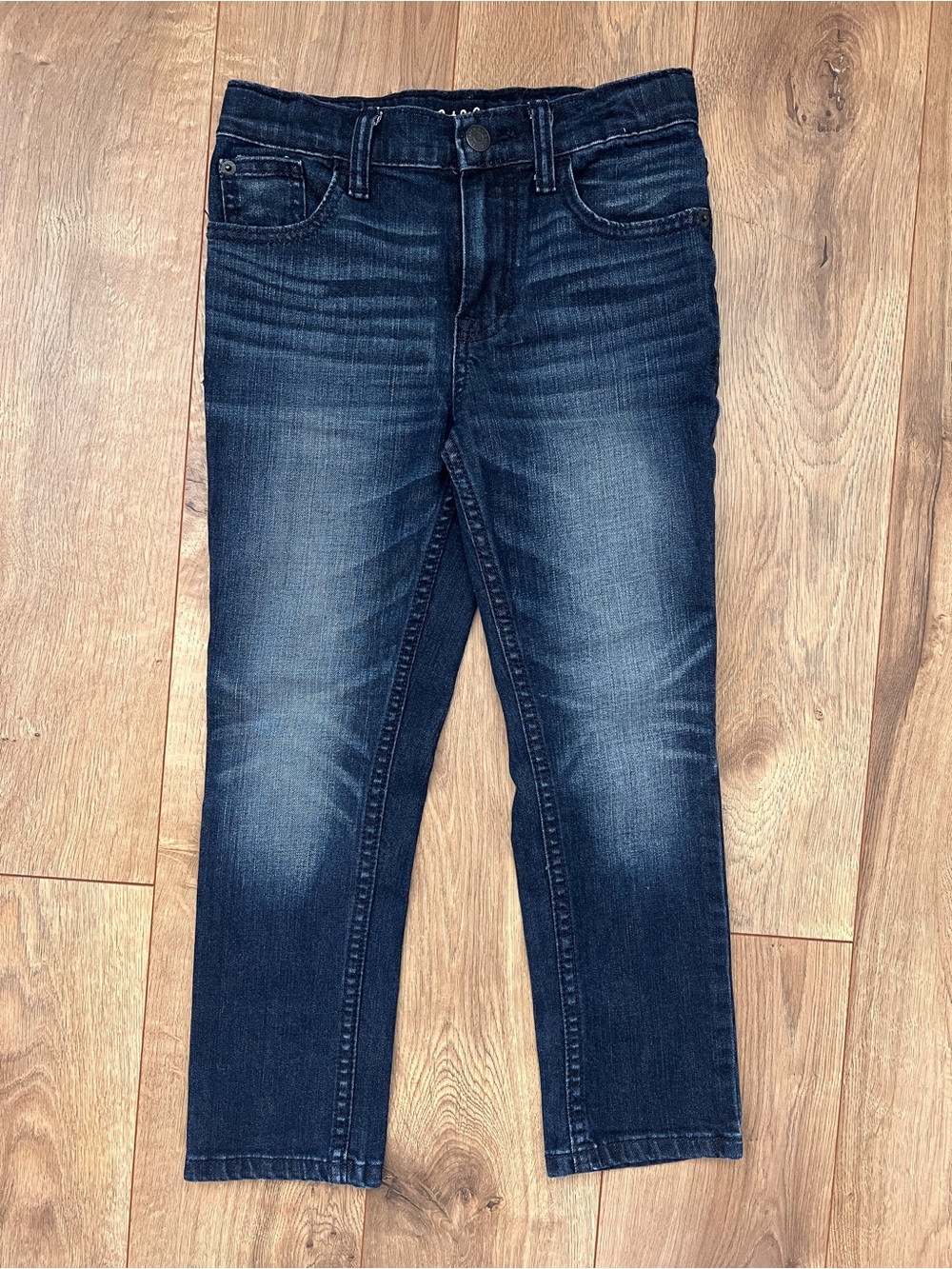 Cat & Jack Boys Dark Blue Washed Jeans
